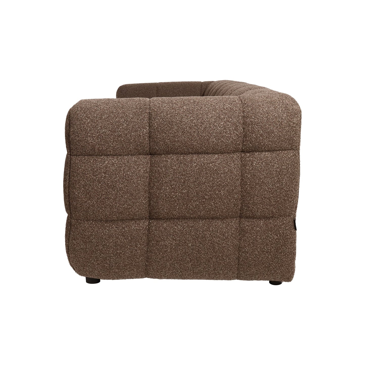 Goldenmart 5-Seater Boucle Sofa Set with Armless Chairs in Brown