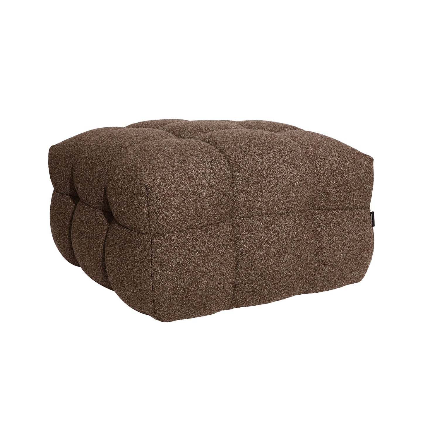Goldenmart 5 Seater Boucle Sofa Set With Ottoman in Brown