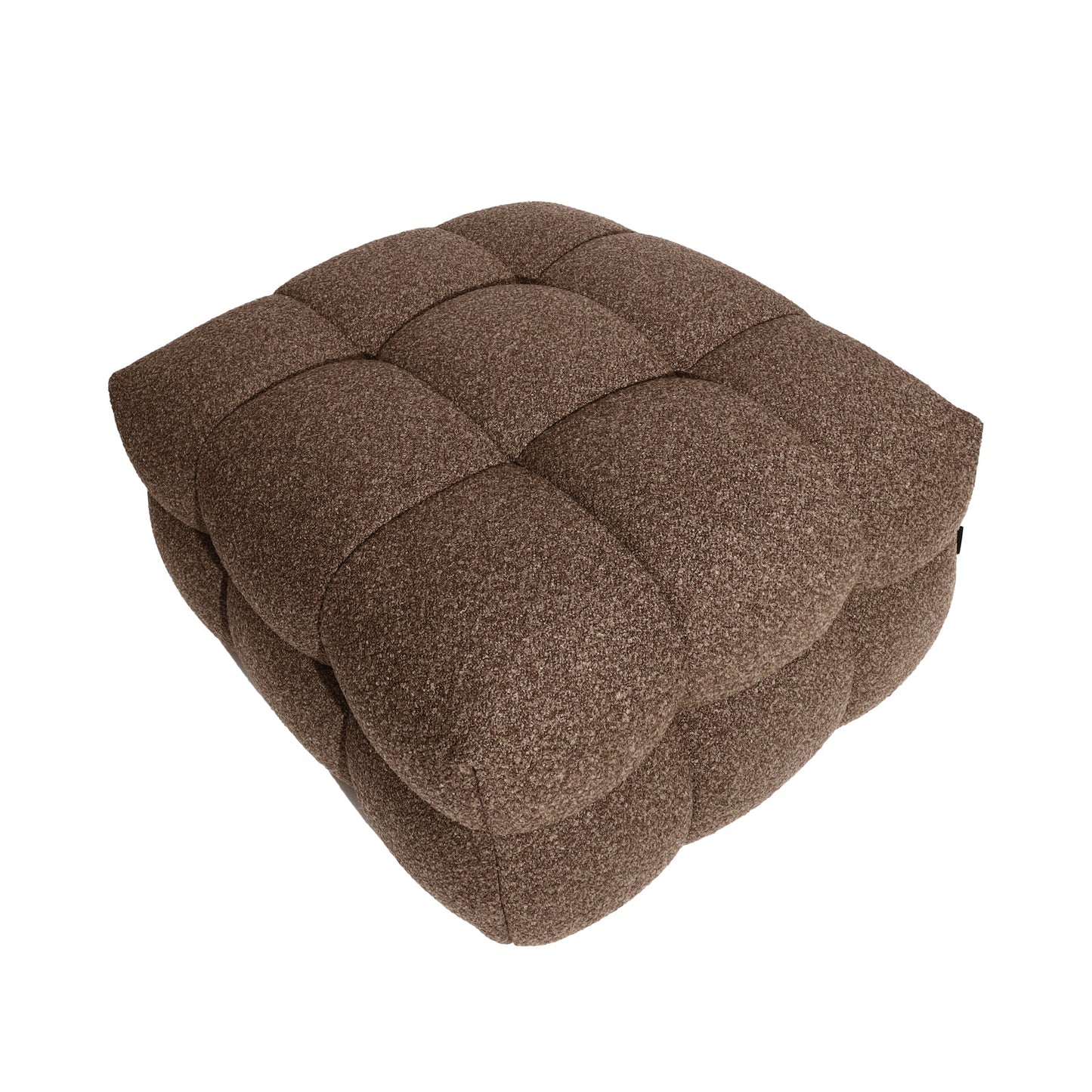 Goldenmart 5 Seater Boucle Sofa Set With Ottoman in Brown